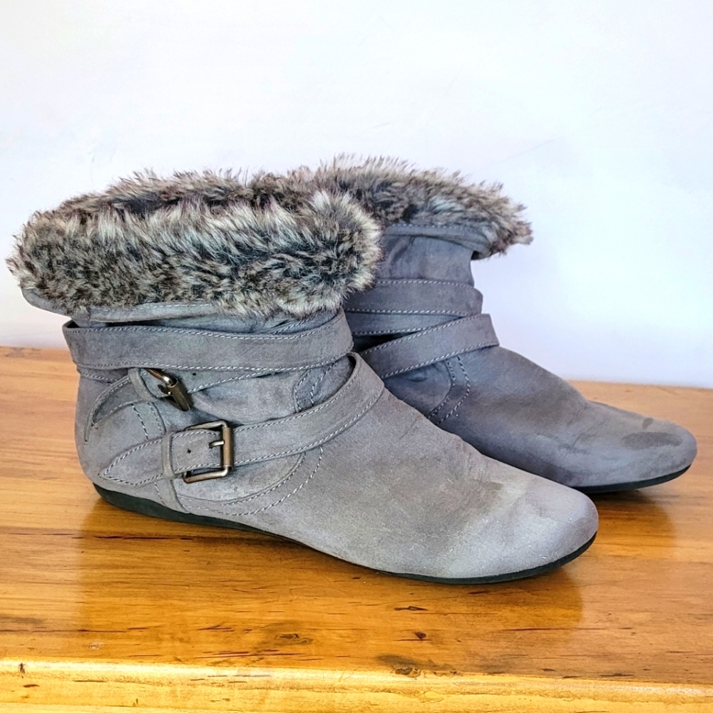 Fuzzy booties